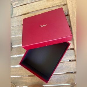 Cartier red wallet box. Box is empty.